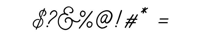 BadgearScriptDEMO Font OTHER CHARS