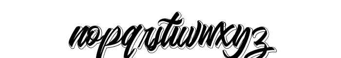 Badminton Of Shadow Font LOWERCASE