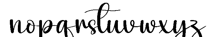 Badminton Font LOWERCASE