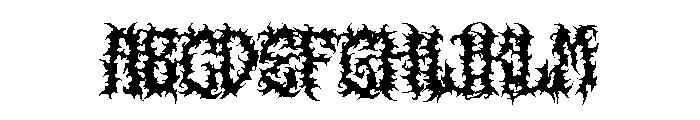 Badsick Font UPPERCASE