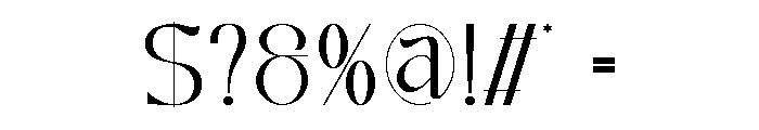 Bafegis Font OTHER CHARS