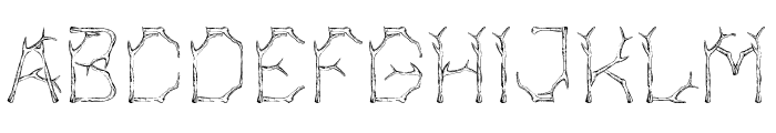 Bagonk Branch Font LOWERCASE