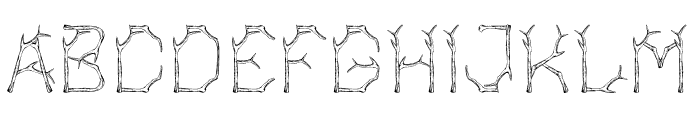 Bagonk-Branch Font UPPERCASE