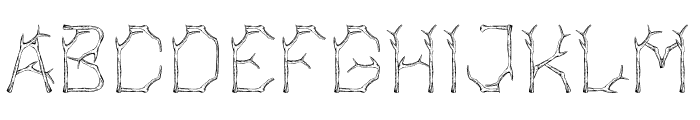Bagonk-Branch Font LOWERCASE