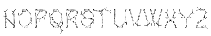 Bagonk-Branch Font LOWERCASE