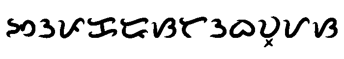 Bagwis_baybayin_font Regular Font UPPERCASE