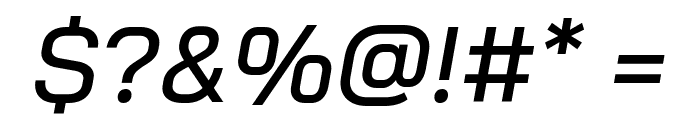 Bai Jamjuree Medium Italic Font OTHER CHARS