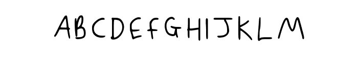 Baileys Handwriting Regular Font UPPERCASE