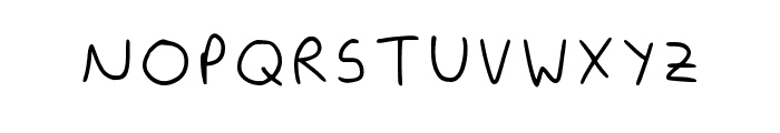 Baileys Handwriting Regular Font UPPERCASE