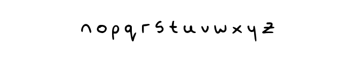 Baileys Handwriting Regular Font LOWERCASE