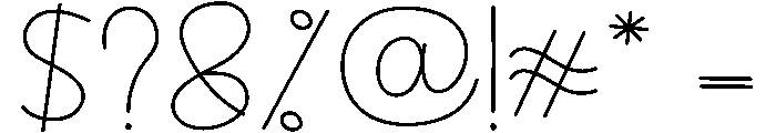 Bakery2 Font OTHER CHARS