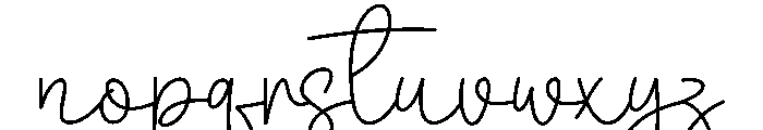 Bakery2 Font LOWERCASE