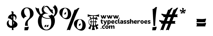 Bakhtiar DEMO Font OTHER CHARS