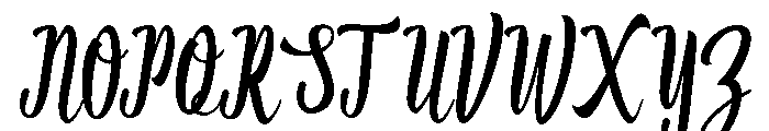 Bakin Font UPPERCASE