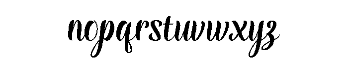 Bakin Font LOWERCASE