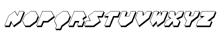 Bal-Astaral 3D Italic Font LOWERCASE