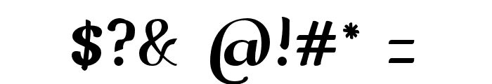 Baldo-Italic Font OTHER CHARS