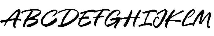Baleday Font UPPERCASE