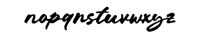 Baleday Font LOWERCASE