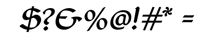 Balgruf Italic Font OTHER CHARS