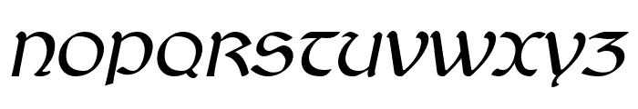 Balgruf Italic Font UPPERCASE