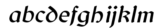 Balgruf Italic Font LOWERCASE