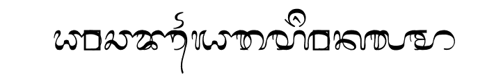 Bali-Simbar Font UPPERCASE