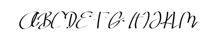 Baligraphy Font UPPERCASE