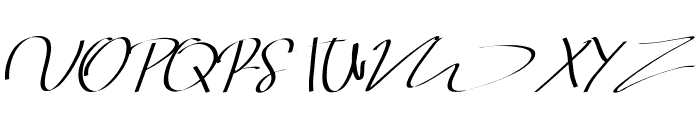 Baligraphy Font UPPERCASE