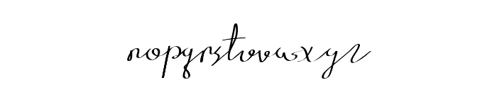 Baligraphy Font LOWERCASE