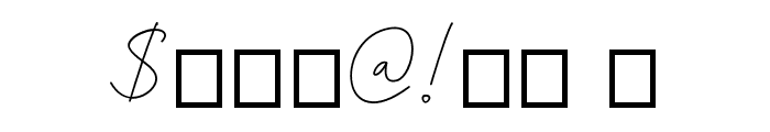 Ballifornia Signature Regular Personal-Use-only Font OTHER CHARS