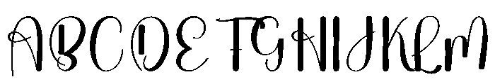 Ballpoint Realistic Font UPPERCASE
