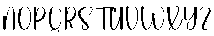 Ballpoint Realistic Font UPPERCASE
