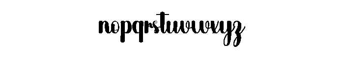 Ballpoint Realistic Font LOWERCASE