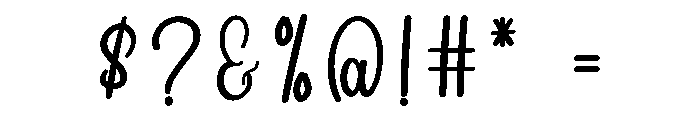 Ballpoint Writing Font OTHER CHARS