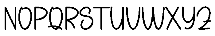 Ballpoint Writing Font UPPERCASE