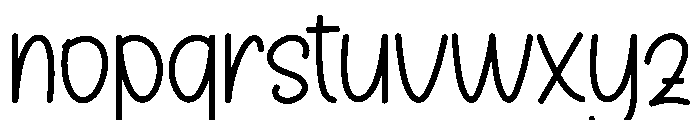 Ballpoint Writing Font LOWERCASE
