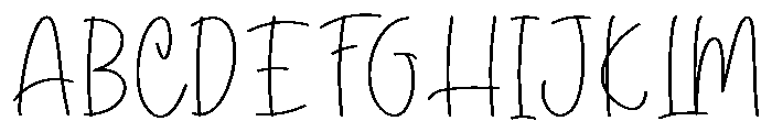 Ballpoint1 Font UPPERCASE