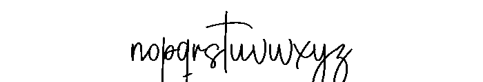 Ballpoint1 Font LOWERCASE