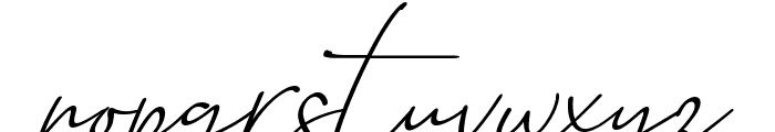Baltimore Bold - Italic Font LOWERCASE