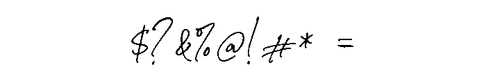 Bambi Handwritten Regular Font OTHER CHARS