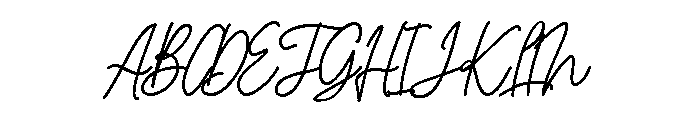 Bambi Handwritten Regular Font UPPERCASE