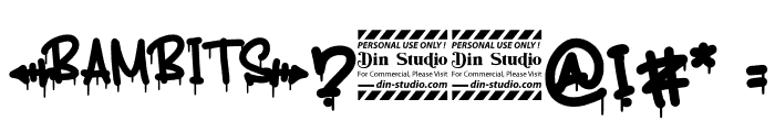 Bambits Personal Use Font OTHER CHARS