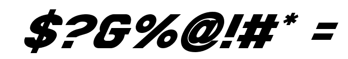 Bamf Super-Italic Font OTHER CHARS