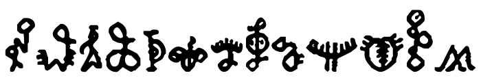 Bamum Symbols 1 Bamum Symbols 1 Font UPPERCASE