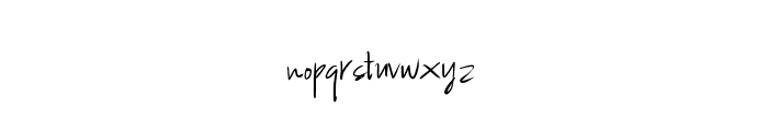 BandaraSignature Font LOWERCASE