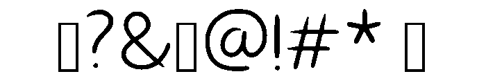 Bangpen Regular Font OTHER CHARS