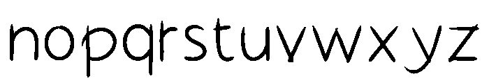 Bangpen Regular Font LOWERCASE
