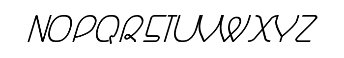 Banquetier-Italic Font LOWERCASE