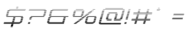 Banshee Pilot Gradient Italic Font OTHER CHARS